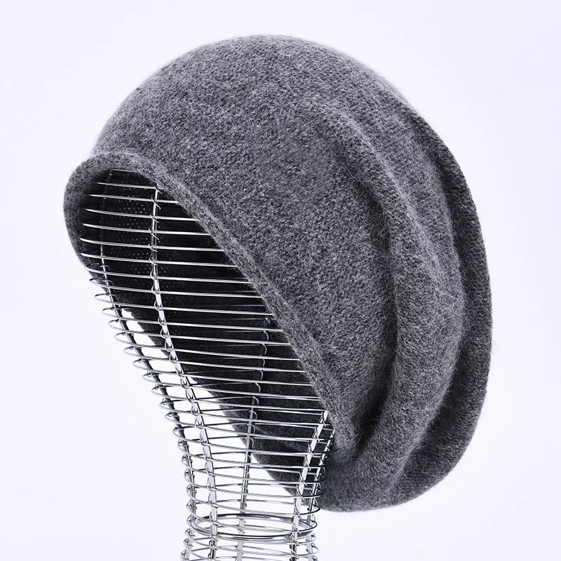 BONNET TRICOTÉ EN LAINE DE CACHEMIRE