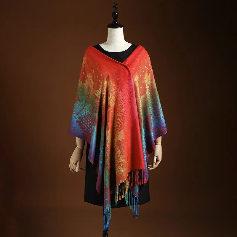Bohemian Cashmere Stole: Natural Elegance