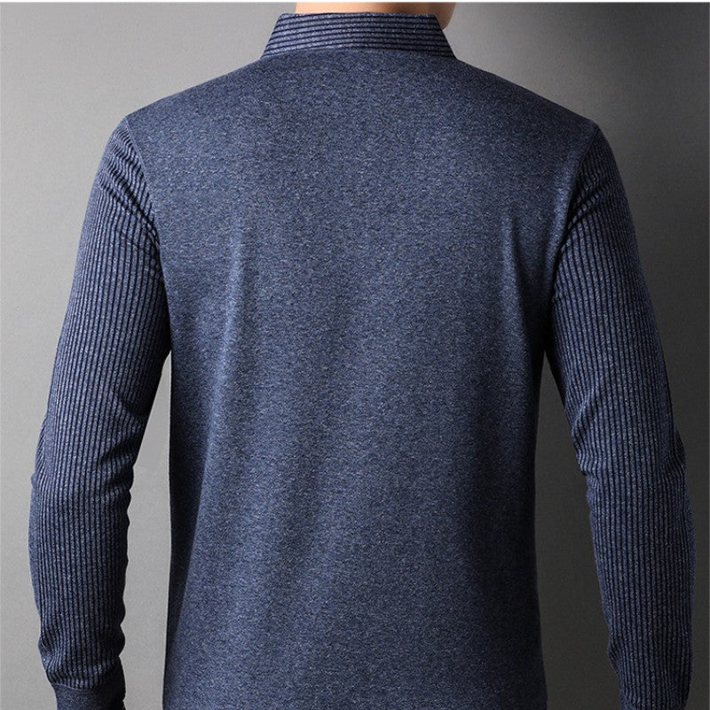 Style and Comfort: The Perfect 2-in-1 Knitted Shirt for Men