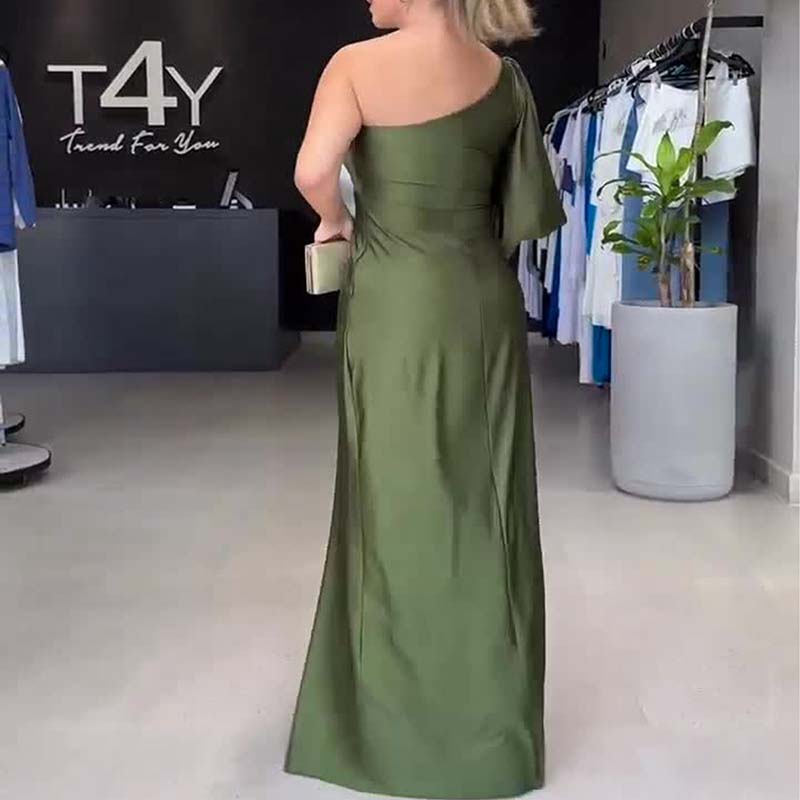 Women's Elegant One-Shoulder Dress