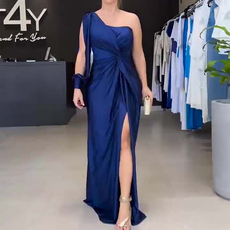 Women's Elegant One-Shoulder Dress