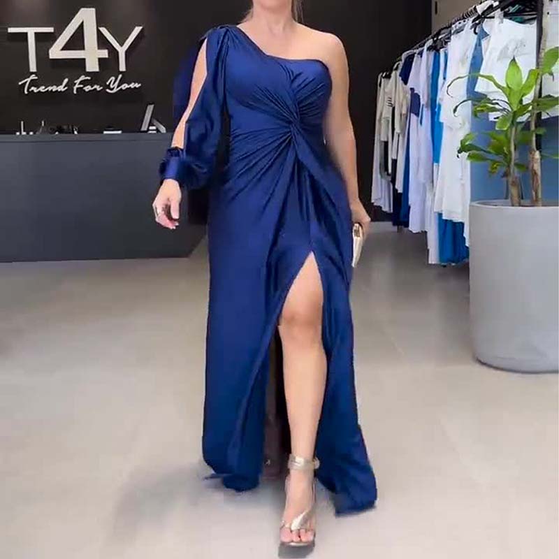 Women's Elegant One-Shoulder Dress