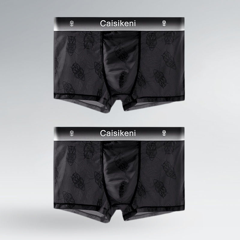 Men's Lightweight and Breathable Lace Boxer Briefs