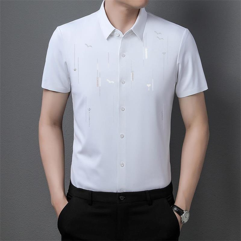 Summer anti-wrinkle silk shirt