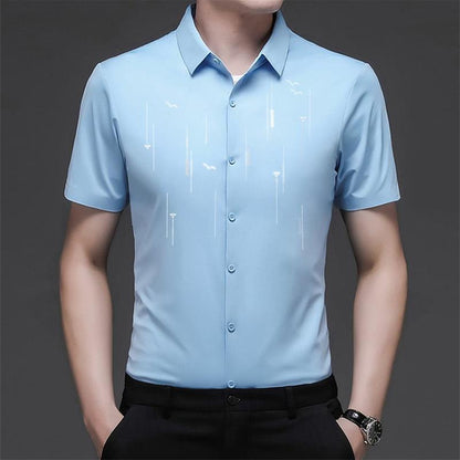 Summer anti-wrinkle silk shirt