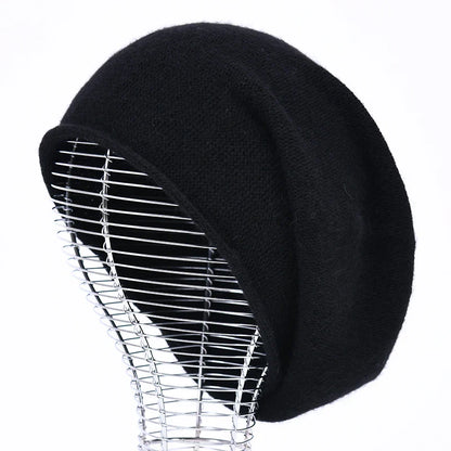 CASHMERE WOOL KNITTED HAT