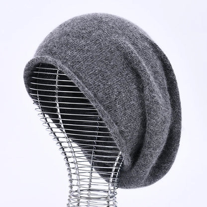 CASHMERE WOOL KNITTED HAT